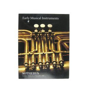 Sotheby's Auction Catalog Early Musical instruments London November 1998 LN8667